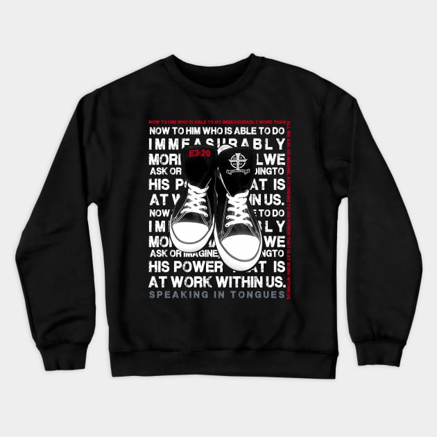 Speaking In Tongues Crewneck Sweatshirt by diggapparel